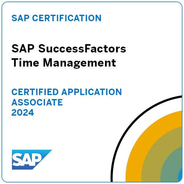 Certificate: SuccessFactors Time Management